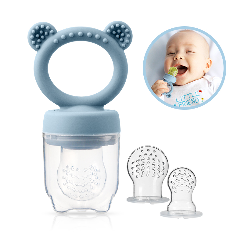 Baby Food Healthy - Silikon Ayı Şeklinde Bebek Meyve Besleyici