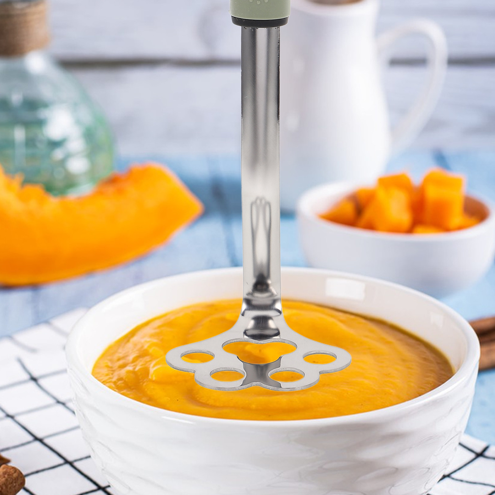 Baby Food Avocado - Profesyonel Paslanmaz Çelik Patates Ezici Kalın
