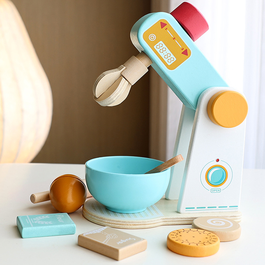 Baby Food Under 1 Year - Ahşap Mutfak Oyuncakları Simülasyon Ahşap Kahve