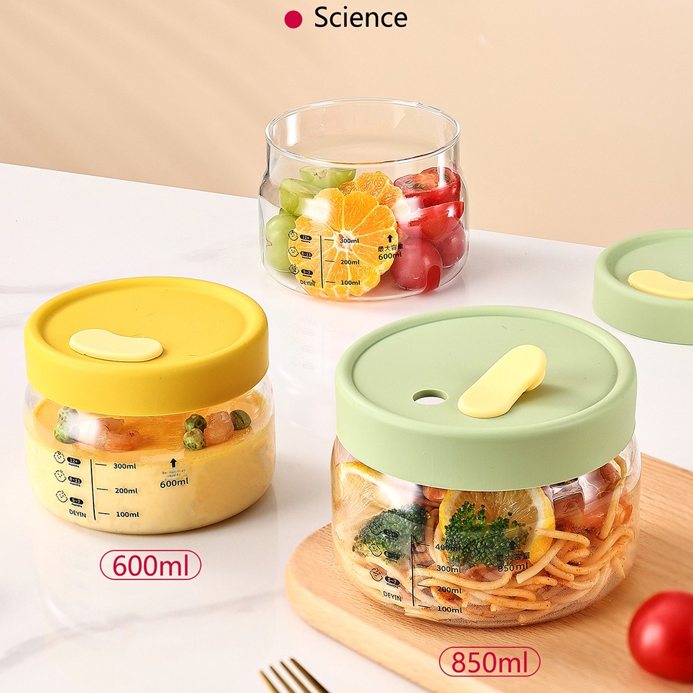 Baby Food Under 1 Year - 600-850 ml Cam Gıda Saklama Kabı