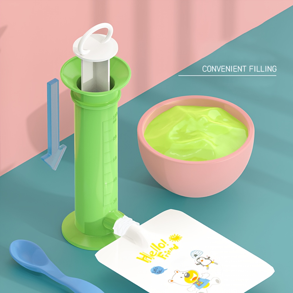 Baby Food Pouches 1 Year Old - Bebek Maması Doldurma Aparatı, Şırınga Tipi