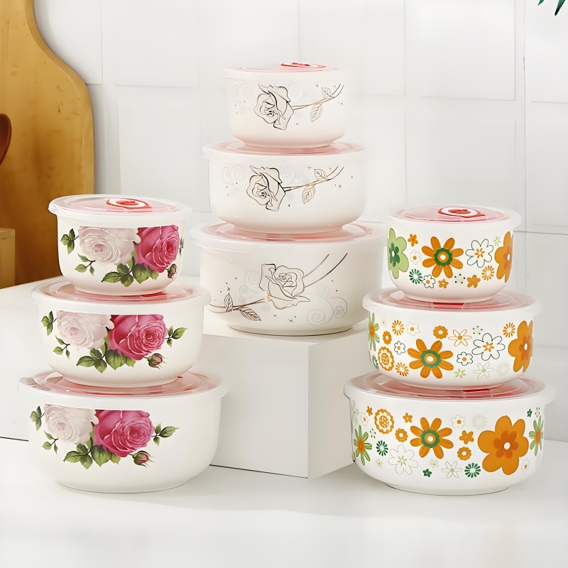 Baby Food Equipment - Üç parçalı set, ince kemik çin