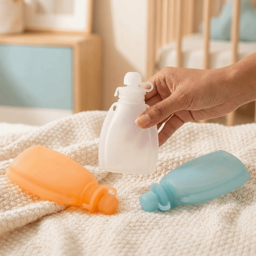Baby Food Pouches - BPA İçermeyen Bebek Maması Poşeti 120ml