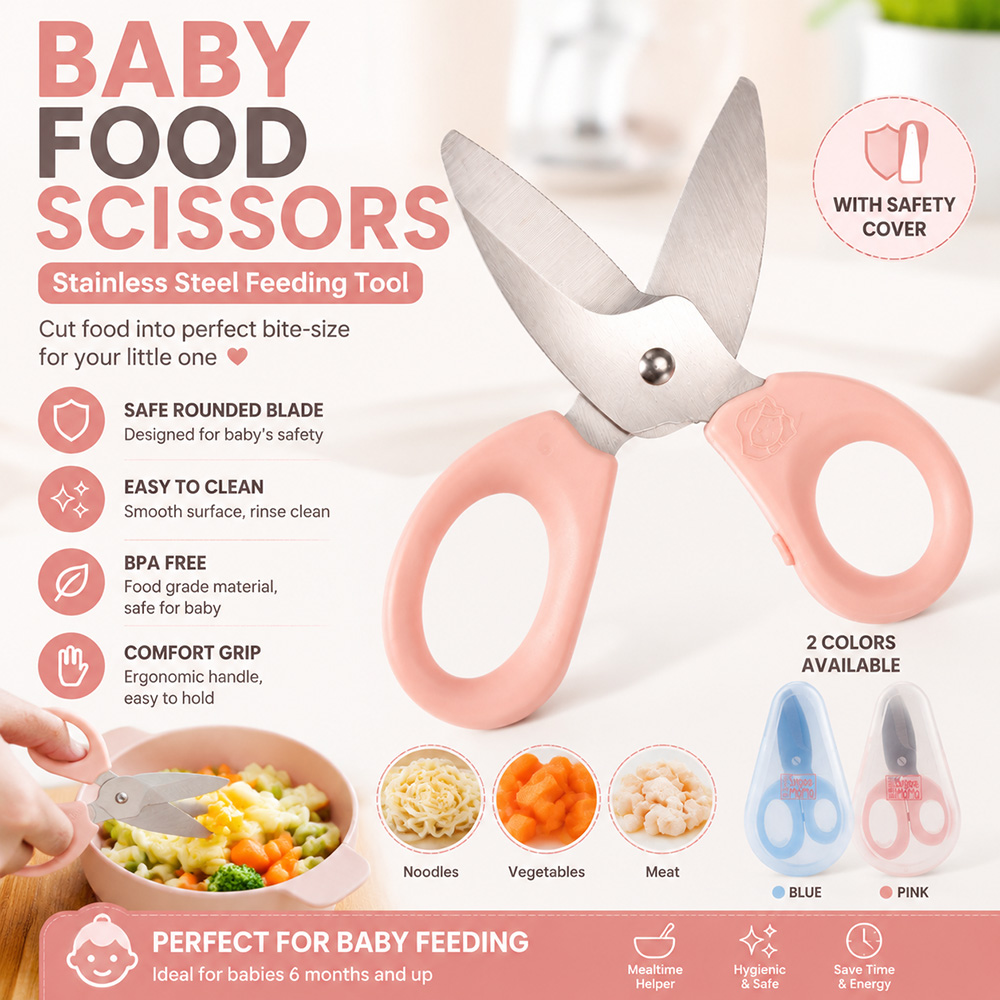 Baby Food Usa - Bebek Maması Makası Paslanmaz Çelik Bebek