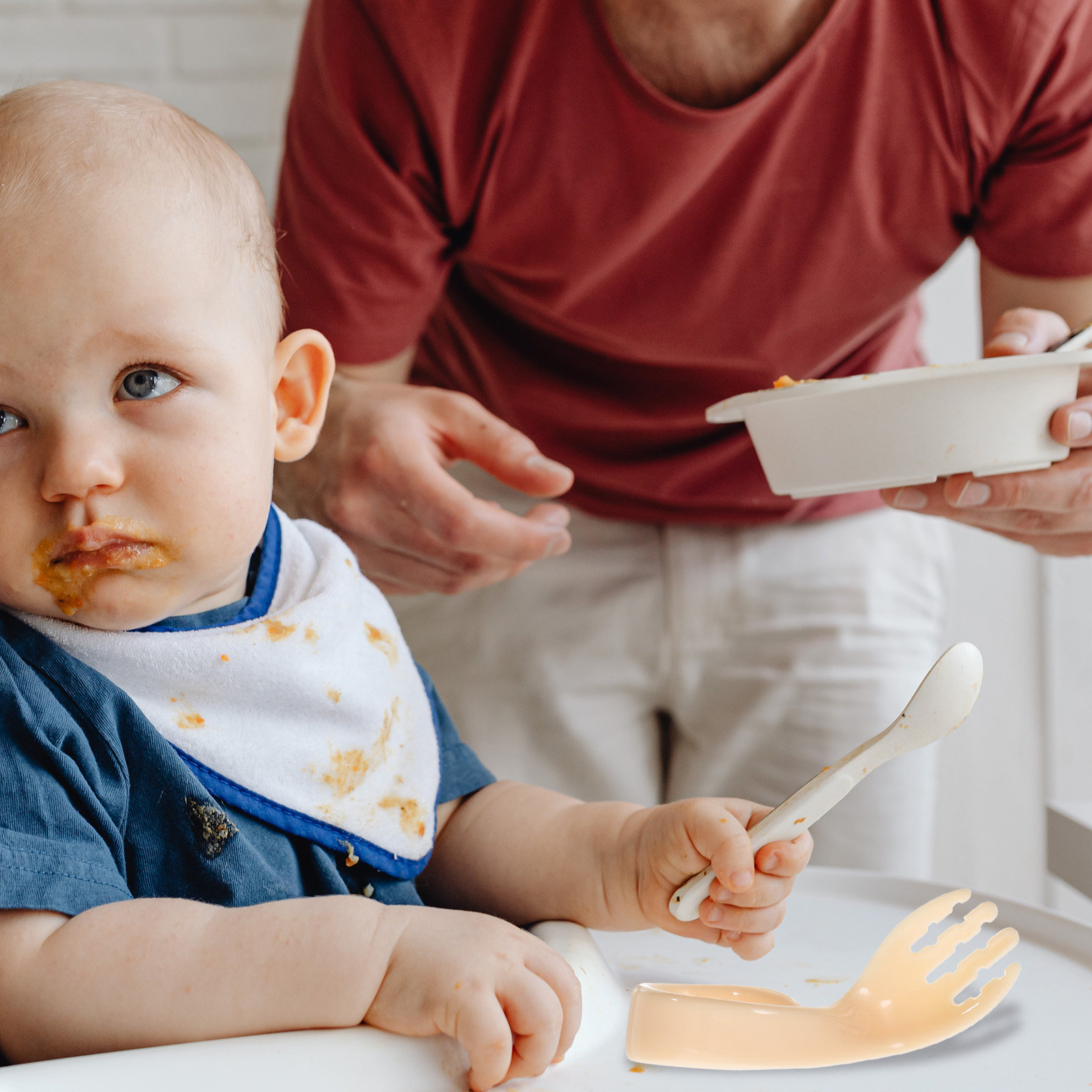 1 Set Kavisli Bebek Kaşık Çata - Baby Food Under 1 Year incelemesi ve fiyatı