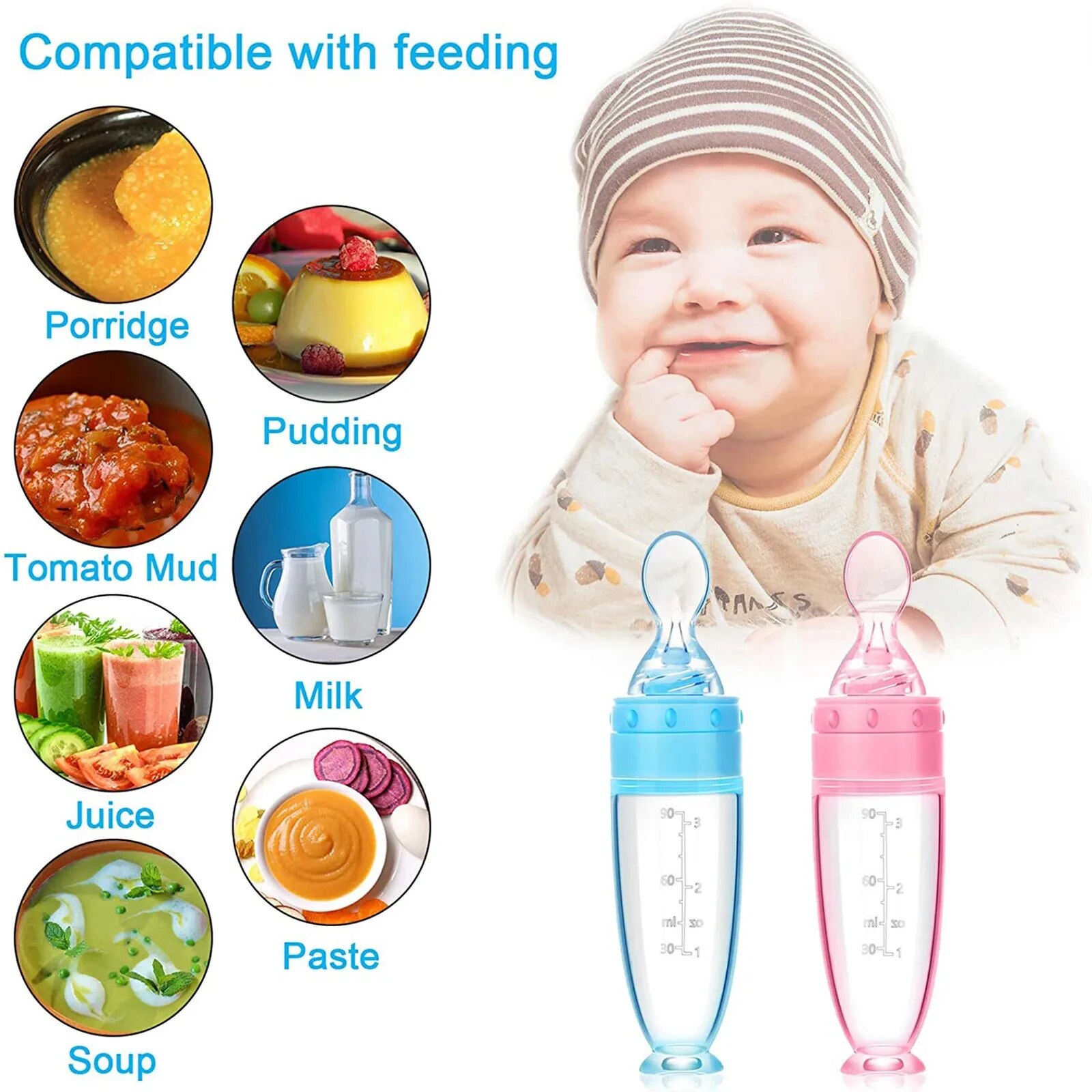 Depresinlenebilir Silikon Şişe - Baby Food Feeder incelemesi ve fiyatı