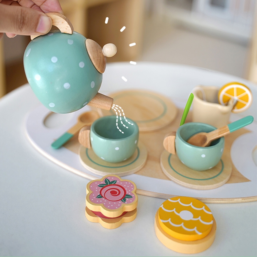 Ahşap Öğleden Sonra Çay Seti O - Baby Food Under 1 Year incelemesi ve fiyatı